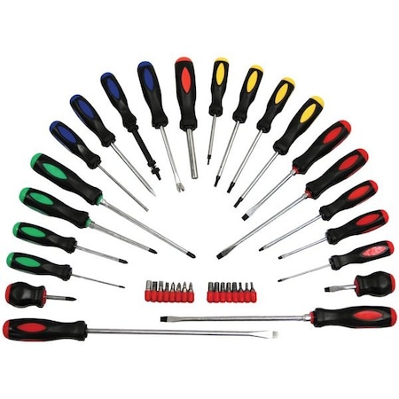 Atd Tools ATD 22-Piece Screwdriver with 16-Piece Bit Set 6198